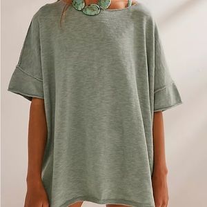 Free people beach Winnie short sleeve sweater top